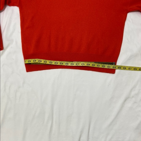 Madewell Women’s Orange,Cashmere,V-Neck Long Sleeve Sweater.Size- Medium - Picture 8 of 14
